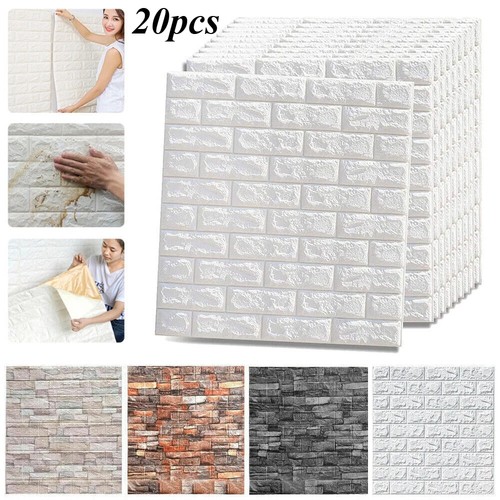 20pcs tile brick wall - 3d,