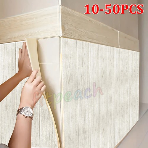 Panel wood effect wall sticker - wood,