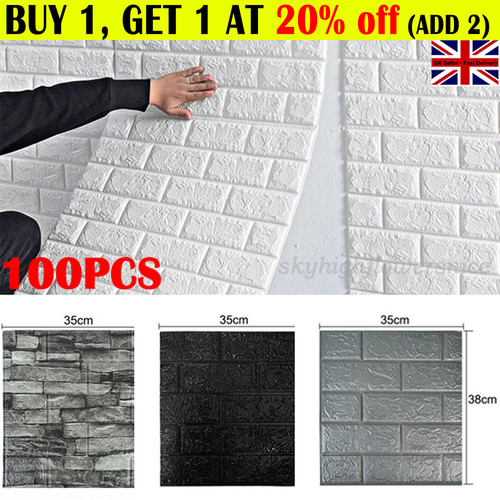 100x large tile - brick, wall