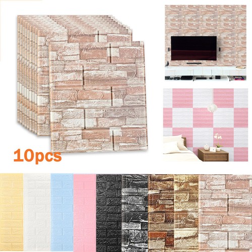 10x tile brick wall sticker - brick,