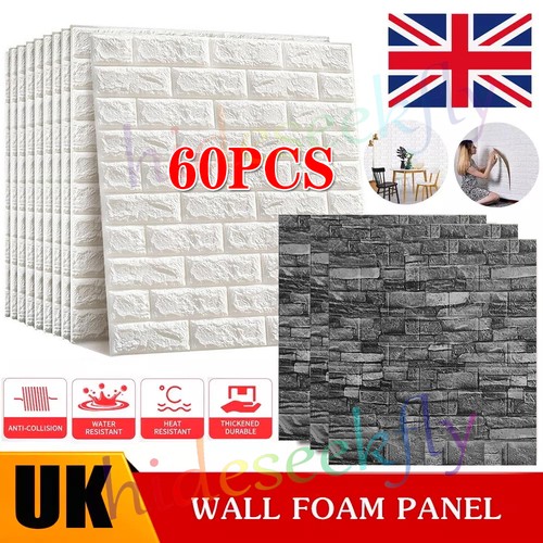 60pcs tile brick wall - 3d,