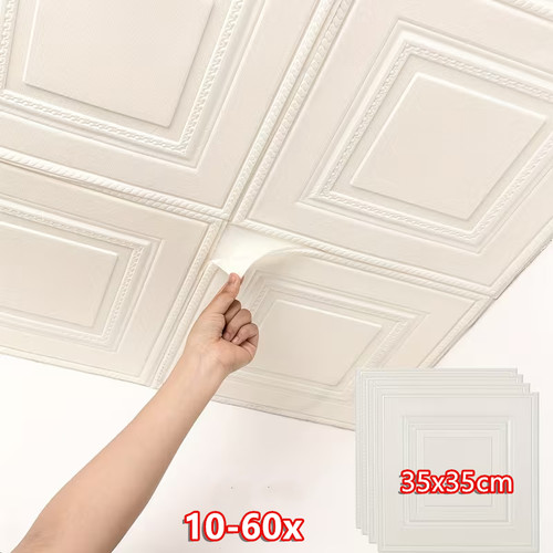 Square panels foam - panels, 3d