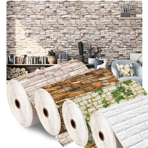 Foam brick wall panels self - 3d,