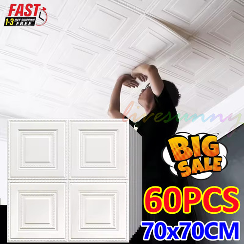 60pc tile brick ceiling panel - 60pc,