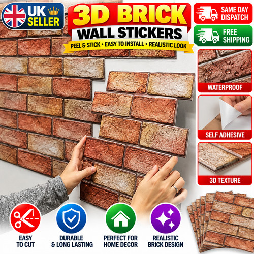 10x brick wall panels self - wall,