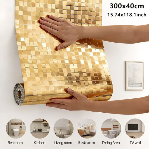 Gold reflective grids - reflective,