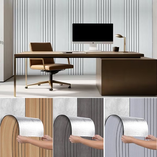 Wood grain self adhesive - 3d,