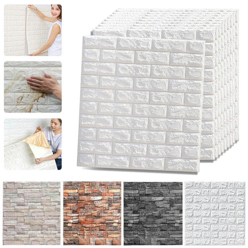 Tile brick wall sticker - 3d,