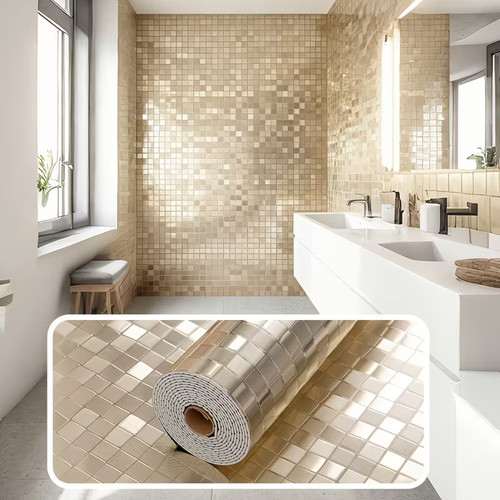 Thick champagne mosaic - thick,