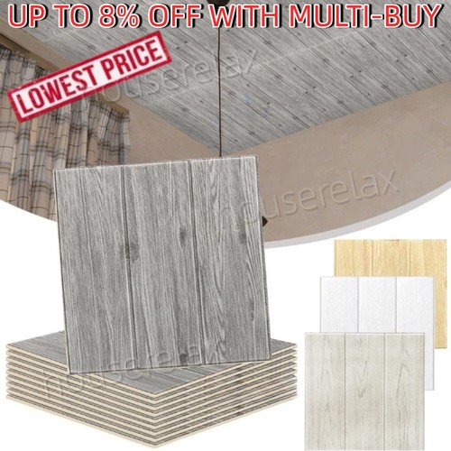 60x tile wood ceiling - wood, panel