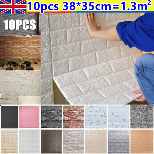10x tile brick wall sticker - brick,